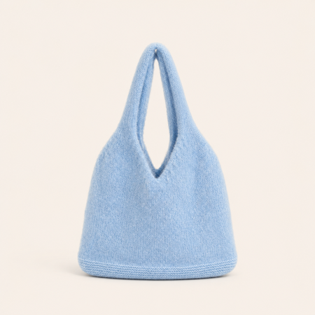 Sac à bandoulière carré pour femme, style décontracté, en laine tissée duveteuse unie, mélange de laine et de polyester.