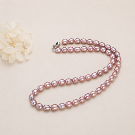 Collier de perles d'eau douce pour femme, collection romantique et élégante