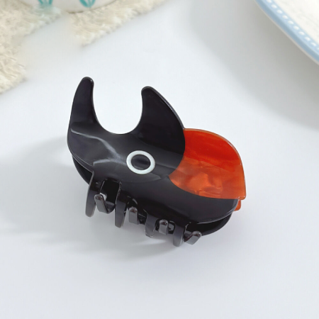 Griffes à cheveux en PVC, motif animaux mignons, série simple 2