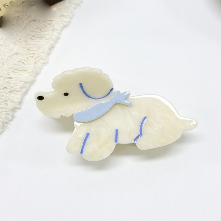 Griffes à cheveux en PVC, motif animaux mignons, série simple