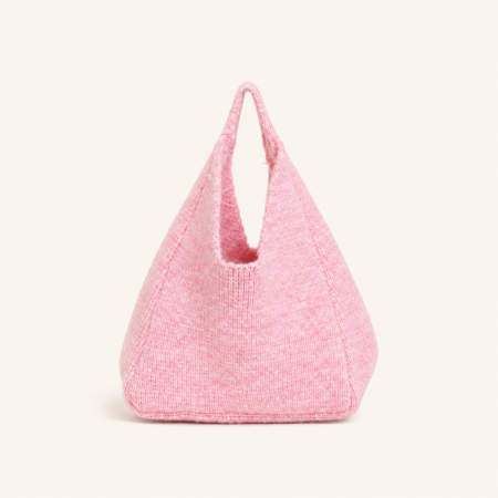 Sac à main trapèze pour femme, en polyester tissé uni, style décontracté et duveteux