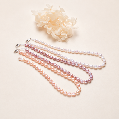 Collier de perles d'eau douce pour femme, collection Simple et Élégante