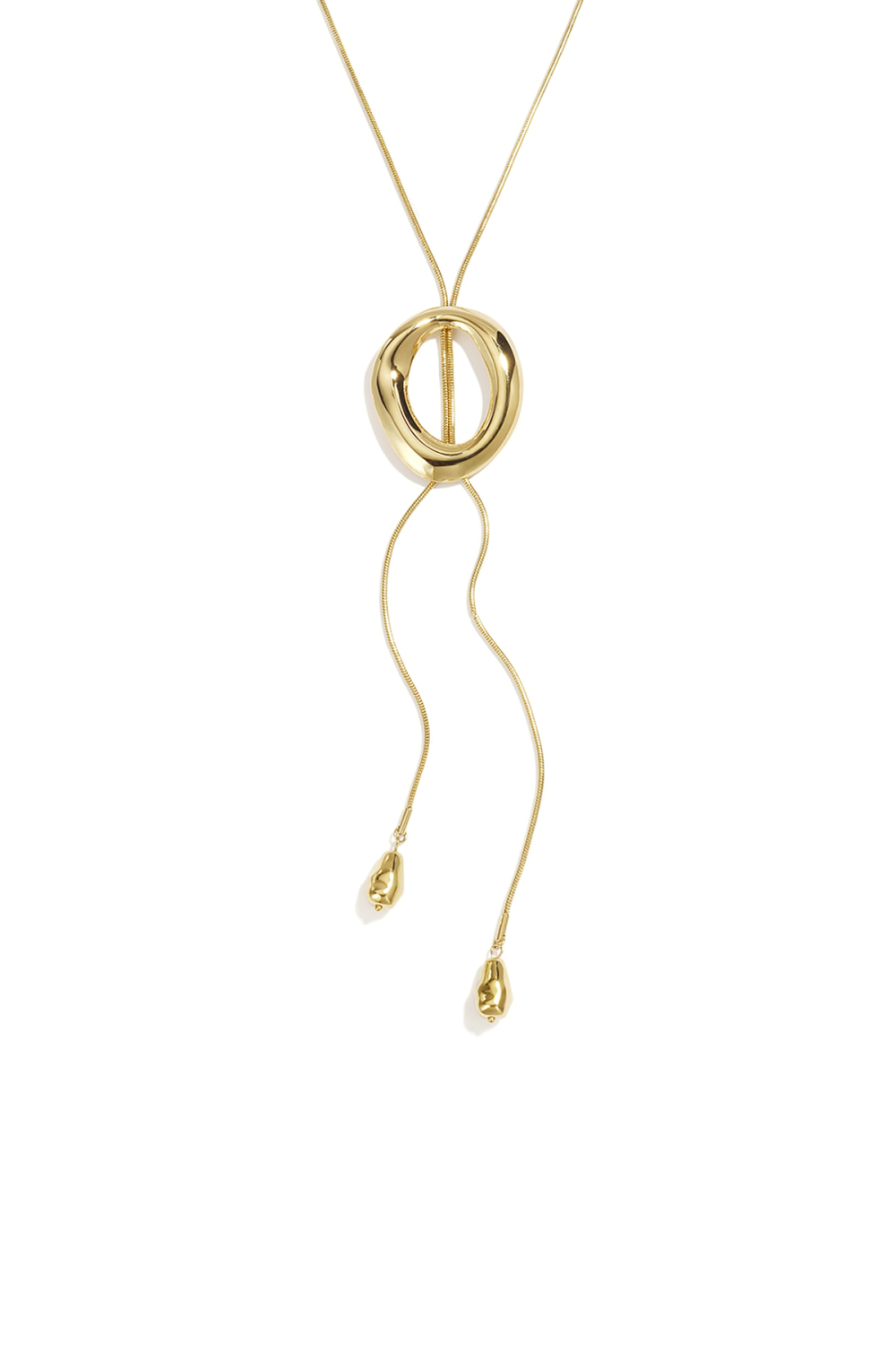 Collier Long En Acier Inoxydable, Forme Irrégulière, Collection Simple Daily Simple, Bijoux Pour Femmes Image4