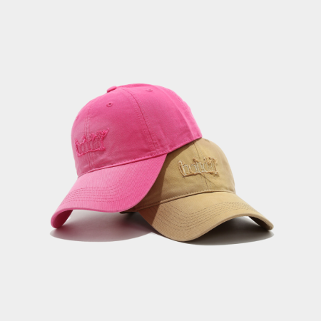 Casquette de baseball en coton Simple Series Casual Letter, couleur unie ou dégradée