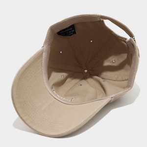 Casquette De Baseball En Coton Simple Series Casual Letter, Couleur Unie Ou Dégradée h5 Image3