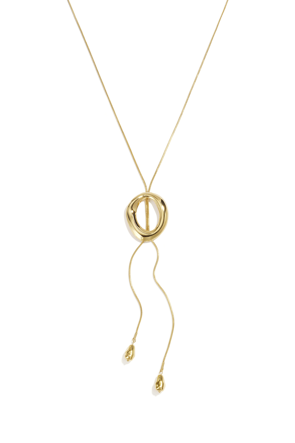 Collier Long En Acier Inoxydable, Forme Irrégulière, Collection Simple Daily Simple, Bijoux Pour Femmes 