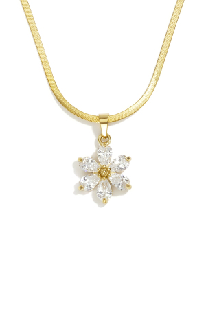 Colliers Pendentifs En Acier Inoxydable, Collection Fleur Simple Daily Simple, Bijoux Pour Femmes h5 Image3