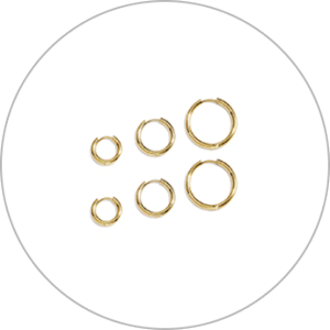 Lot de boucles d'oreilles