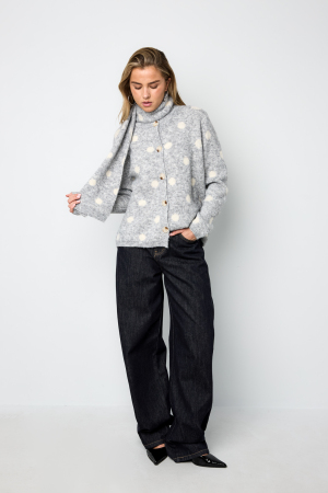 Le Pull À Écharpe À Pois Poilus h5 Image4