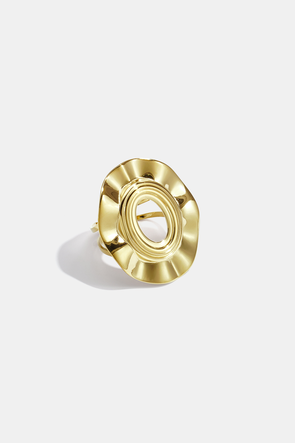 Bague Minimaliste En Acier Inoxydable, Forme Irrégulière, Collection Simple Daily Simple, Bijoux Pour Femmes