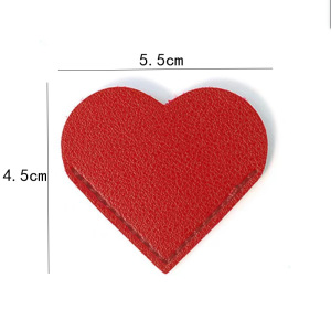 Onglets Et Étiquettes Simple Series Daily Premium Quality Pu Couleur Unie En Forme De Cœur h5 Image4