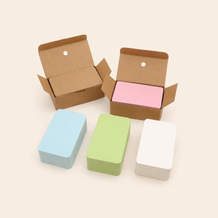 1 boîte de cartes adhésives quotidiennes de couleur unie, série Simple