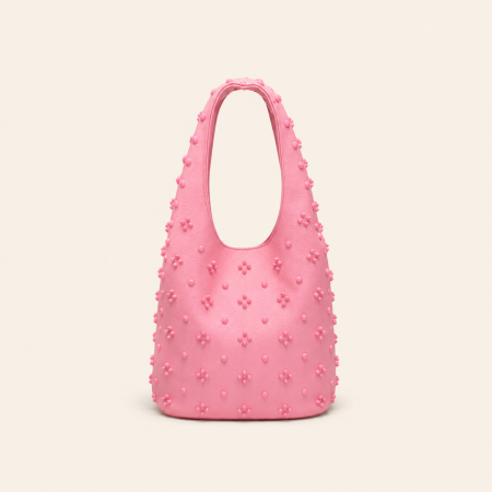 Sacs à main seau pour femmes, style décontracté, couleur unie, rivets, en PU de qualité supérieure 2