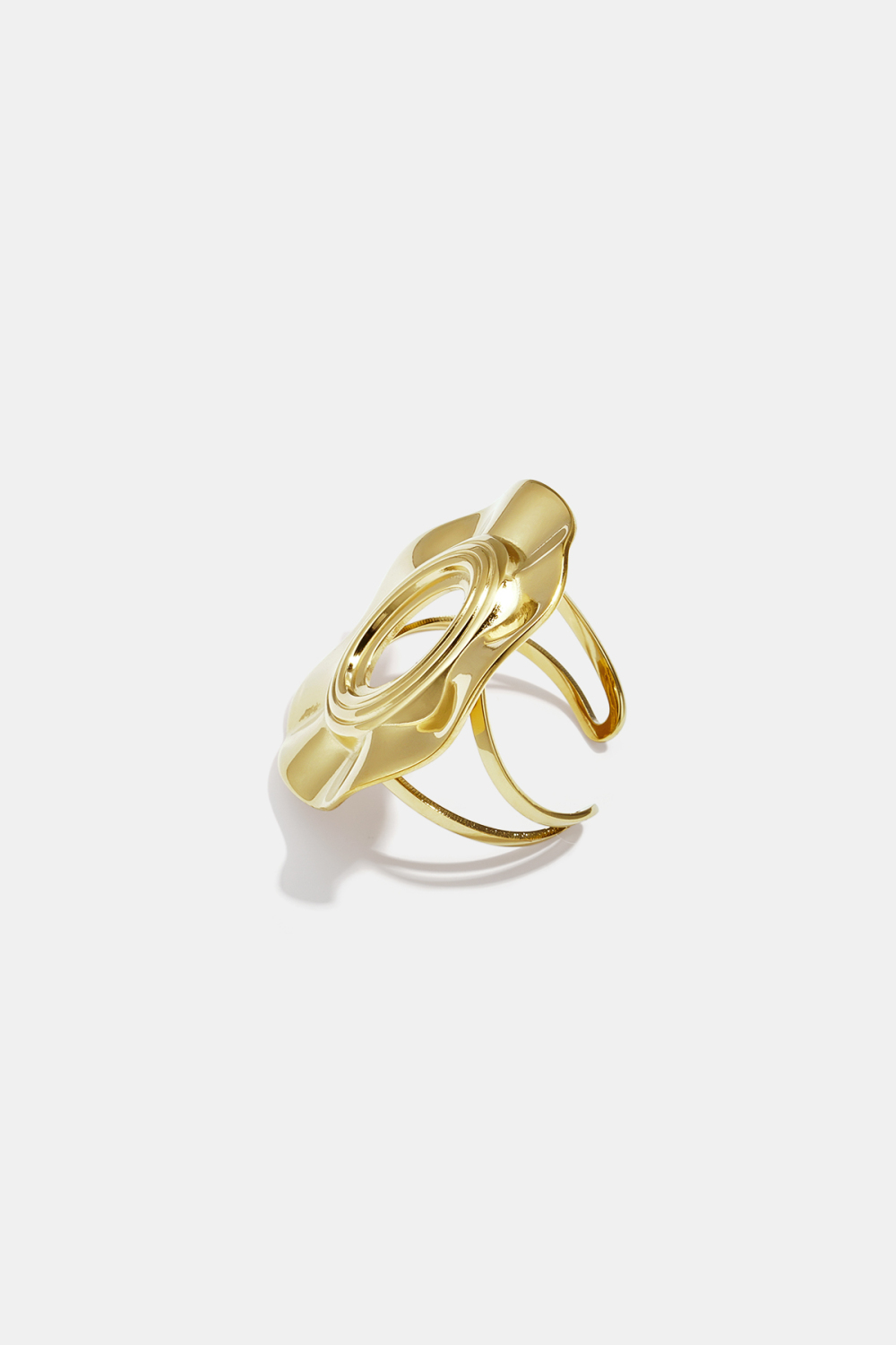 Bague Minimaliste En Acier Inoxydable, Forme Irrégulière, Collection Simple Daily Simple, Bijoux Pour Femmes h5Image3