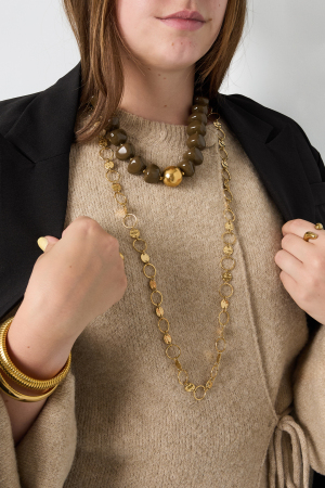 Colliers À Chaîne En Acier Inoxydable, Collection Simple Daily Simple, Bijoux Pour Femmes h5 Image2