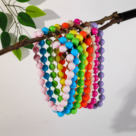 Colliers de perles acryliques pour femmes