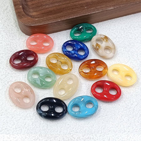 Perles acryliques de forme irrégulière