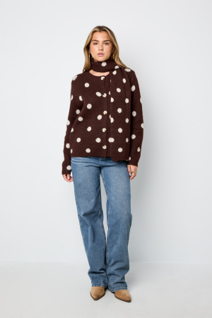 Le Pull À Écharpe À Pois Poilus h5 Image6