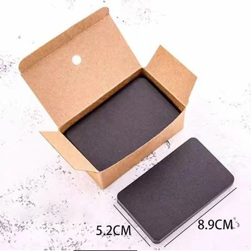 1 Boîte De Cartes Adhésives Quotidiennes De Couleur Unie, Série Simple