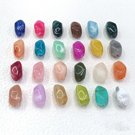 Perles acryliques de forme irrégulière et de couleur dégradée 2