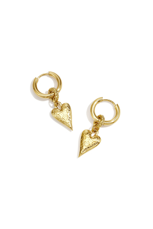 Boucles D'Oreilles Pendantes En Acier Inoxydable En Forme De Cœur, Collection Daily Simple, Bijoux Pour Femmes h5