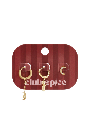 Boucles D'Oreilles En Acier Inoxydable Moon Simple Daily Simple Series Bijoux Pour Femmes h5 Image2
