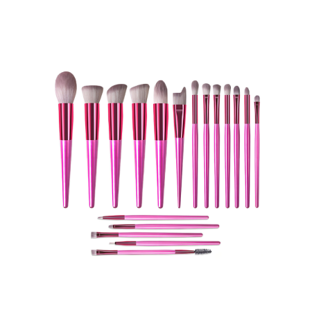 Ensemble de pinceaux de maquillage Simple Series Daily Solid Color Gradient Color