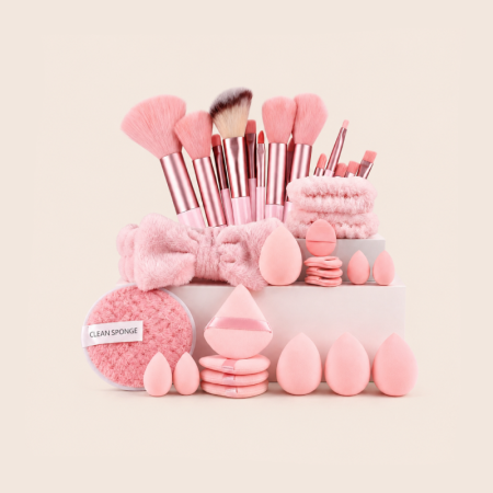 Ensemble de pinceaux de maquillage Simple Series Daily Solid Color