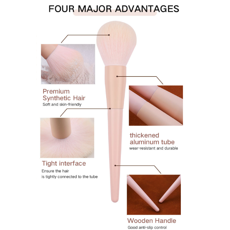 Pinceau De Maquillage Simple Series Daily Solid Color Image3