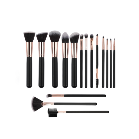 Ensemble de pinceaux de maquillage Simple Series Daily Solid Color