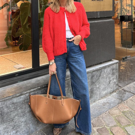 Pull en maille pour femme, sophistiqué, minimaliste, élégant, uni et polyvalent