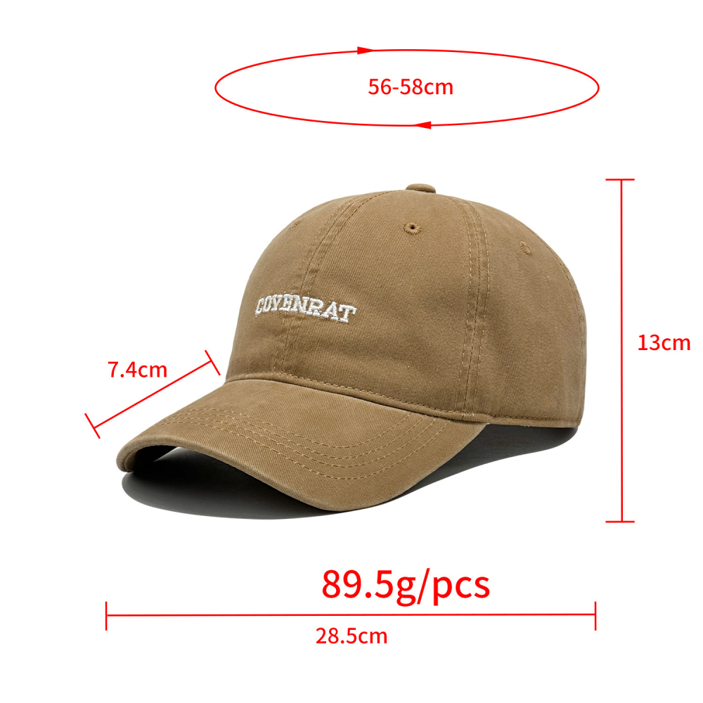 Casquette De Baseball Décontractée En Coton Brodée Image4