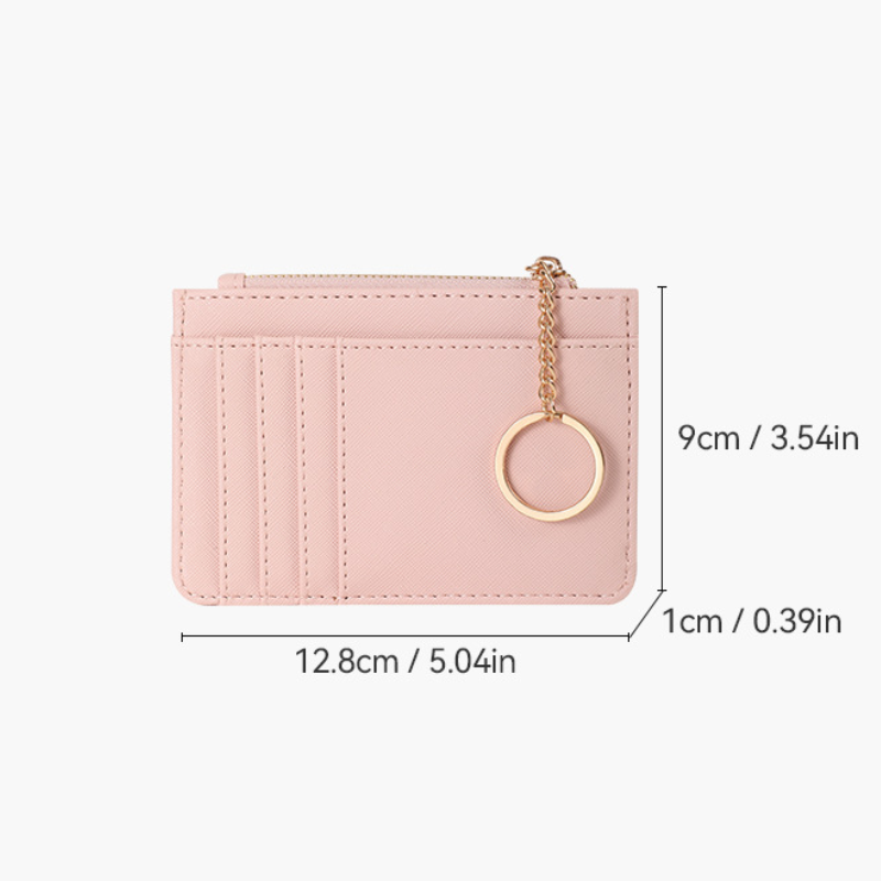 Portefeuilles Et Porte-Cartes Carrés Pour Femmes, Style Décontracté, Couleur Unie, En Pu Image6
