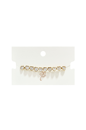Bracelet En Acier Inoxydable À Maillons En Forme De Cœur, Collection Daily Simple, Bijoux Pour Femmes h5 Image3