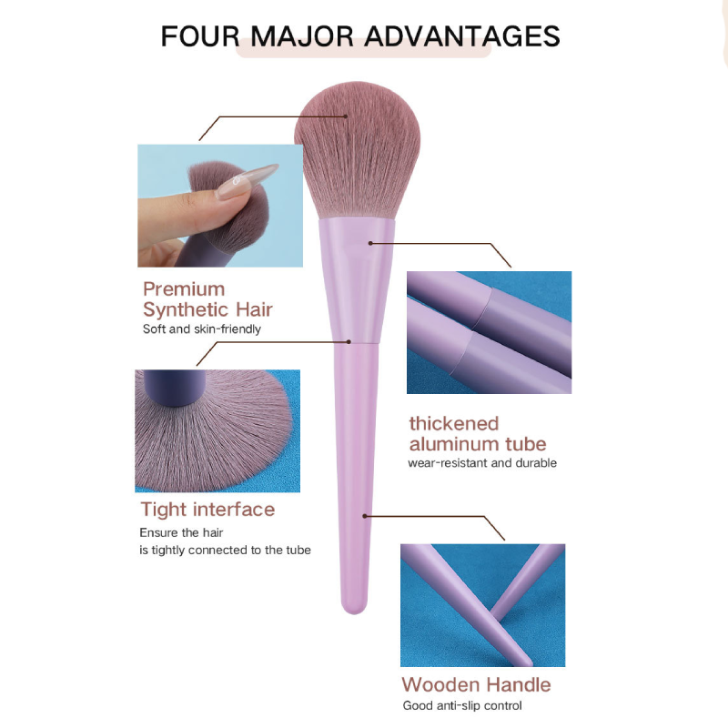 Pinceau De Maquillage Simple Series Daily Solid Color h5Image5