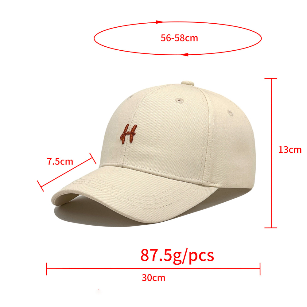 Casquette De Baseball Décontractée En Coton Brodée Image4