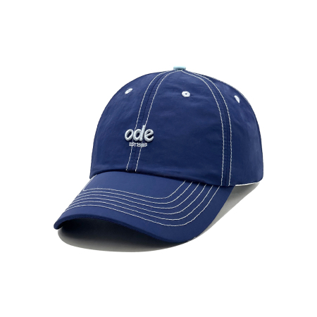 Casquette de baseball décontractée en polyester de couleur mélangée avec broderie.