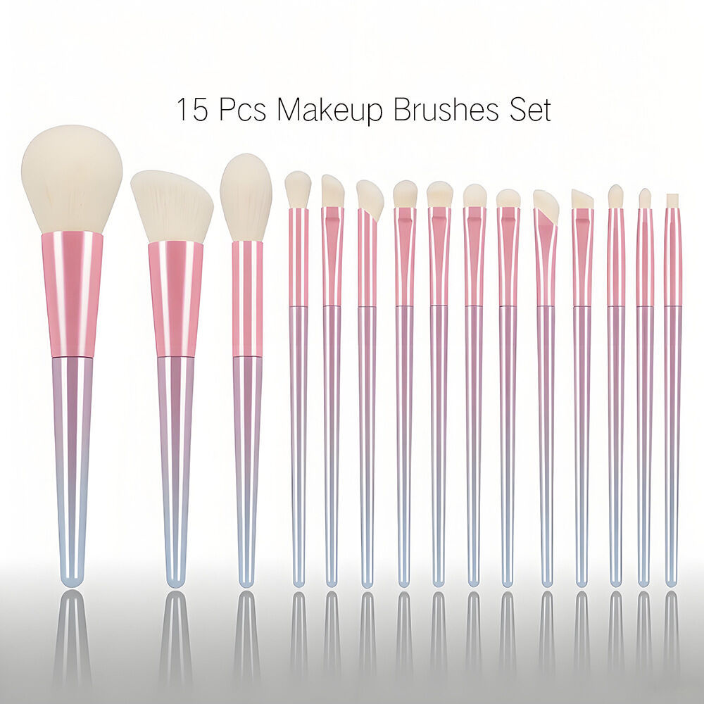 Ensemble De Pinceaux De Maquillage Simple Series Daily Color Mixed Gradient Color Image2