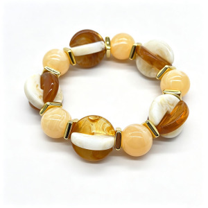 Bracelets En Perles Acryliques Multicolores En Forme De Disque Pour Femmes h5 