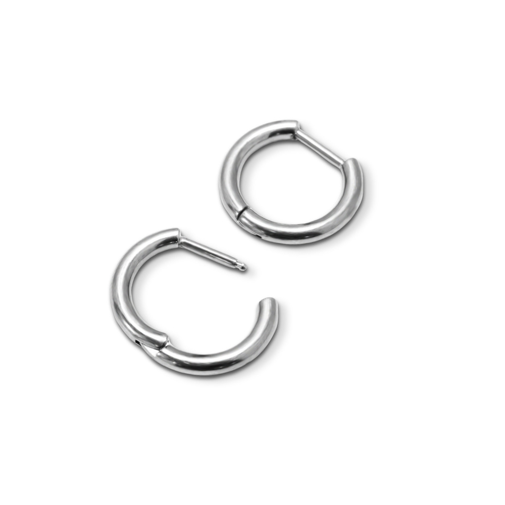 Boucles D'Oreilles Piercing Pour Femmes, En Alliage De Titane, Couleur Unie, Collection Simple Series Daily. Image3