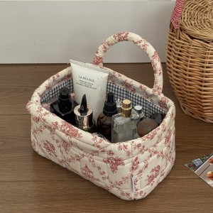 Sac De Rangement En Coton À Fleurs Douces De La Série Romantique h5 Image4