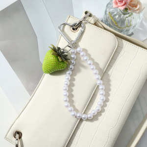Perles De Fruits Quotidiennes Simple Series Fraise Porte-Clés En Alliage Pour Sac h5 Image5