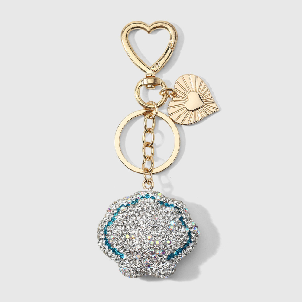 Porte-Clés Luxueux Daily Heart En Alliage De Coquillage, Style Océanique, Collection Daily Heart 