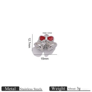 Pendentifs De Noël Pour Femmes, En Acier Inoxydable, Couleur Or, Forme Irrégulière, À Faire Soi-Même, Collection Simple Series h5