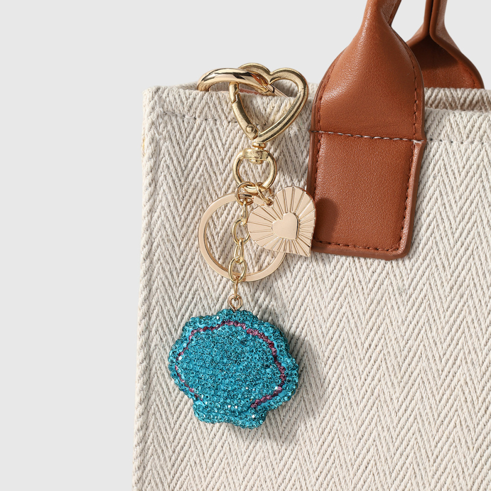 Porte-Clés Luxueux Daily Heart En Alliage De Coquillage, Style Océanique, Collection Daily Heart Image4
