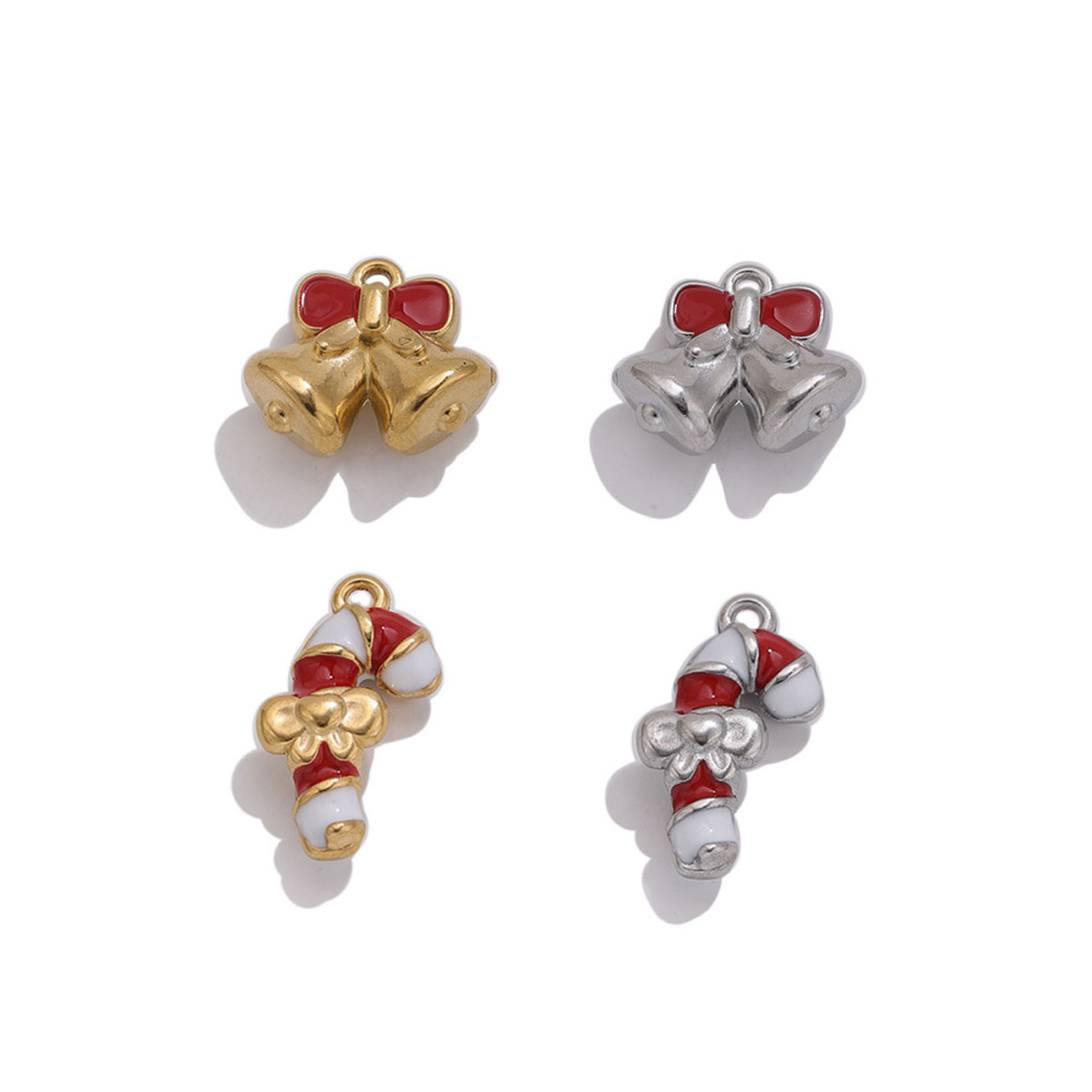 Pendentifs De Noël Pour Femmes, En Acier Inoxydable, Couleur Or, Forme Irrégulière, À Faire Soi-Même, Collection Simple Series h5Image5