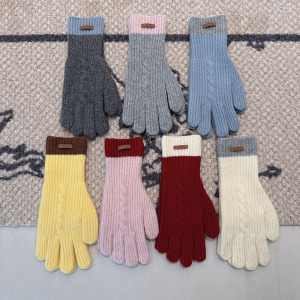 Gants Quotidiens Simple Series En Laine Et Polyester De Couleurs Mélangées h5 Image2