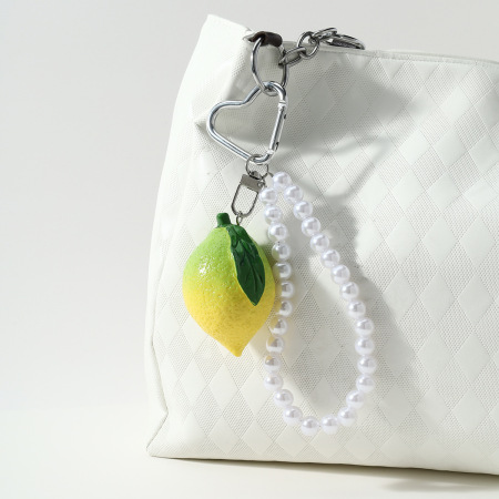 Breloques De Sac En Alliage Avec Perles De Fruits Quotidiennes De La Série Simple 2