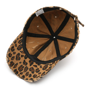 Casquette De Baseball Rétro En Coton À Imprimé Léopard Simple Series h5 Image5