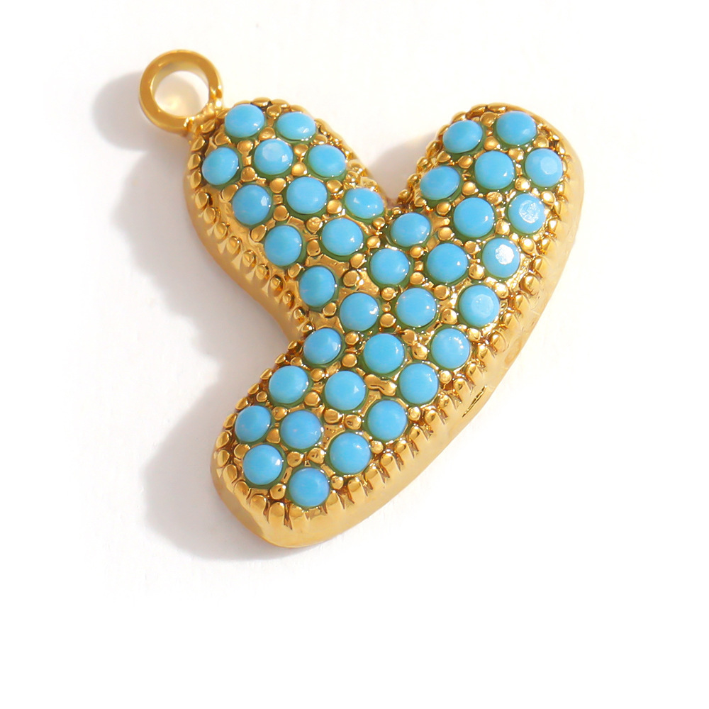 Pendentifs Femme Simple Series Diy En Acier Inoxydable Étanche Couleur Or h5Image2